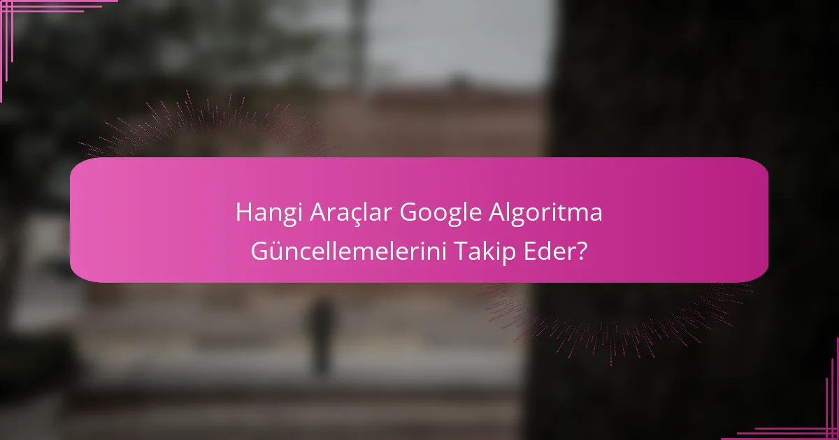 Hangi Araçlar Google Algoritma Güncellemelerini Takip Eder?